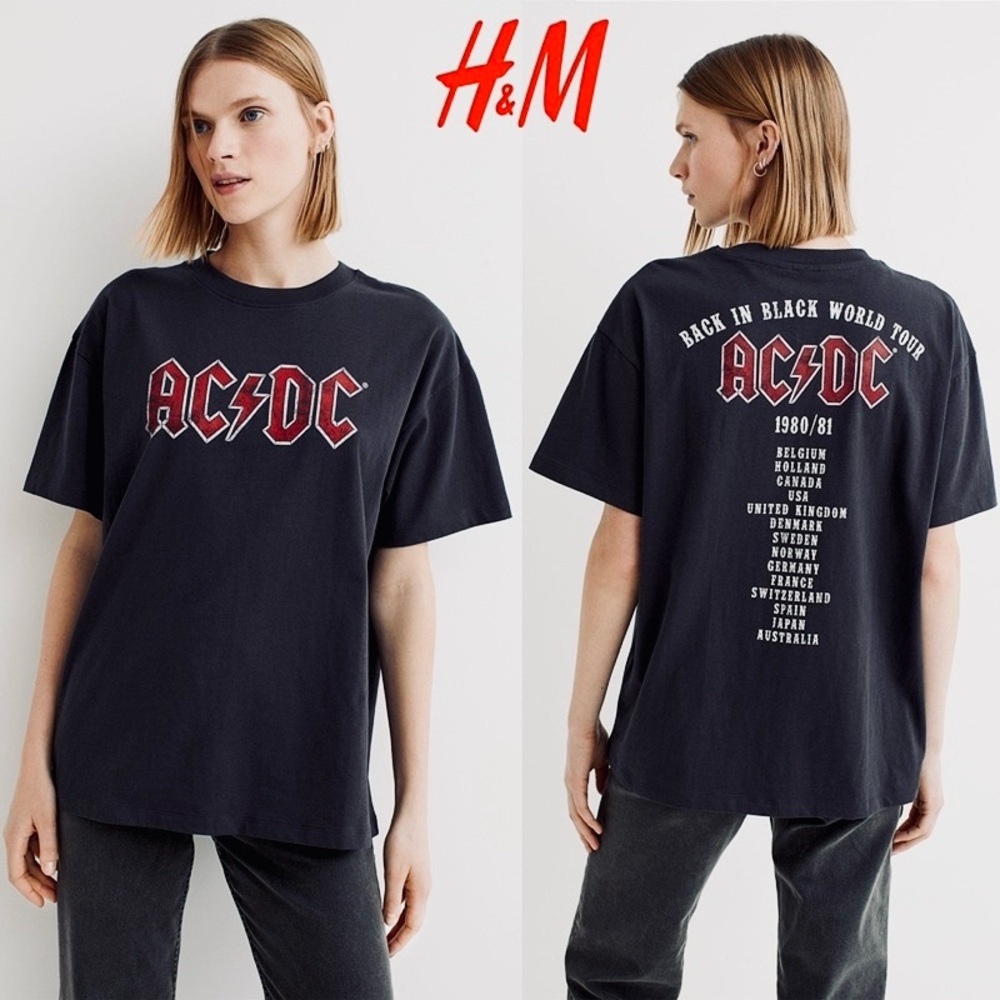 H&M AC/DC graphic tee